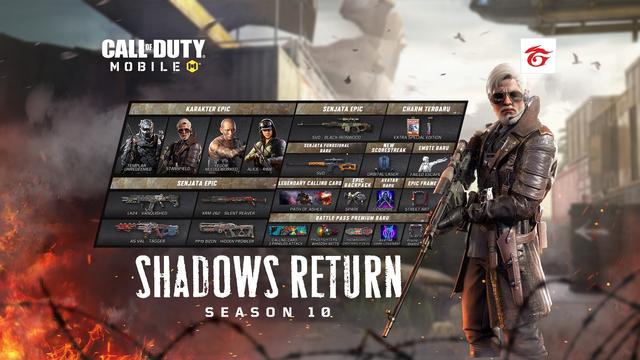 Season Baru Call of Duty: Mobile Shadows Return Telah Hadir