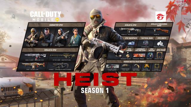 Battle Pass Pertama Call of Duty: Mobile Bertajuk The Heist Telah Resmi Rilis!