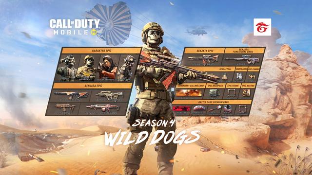 Bocoran Konten Update Terbaru Call of Duty: Mobile di Season 4: Wild Dogs!!!