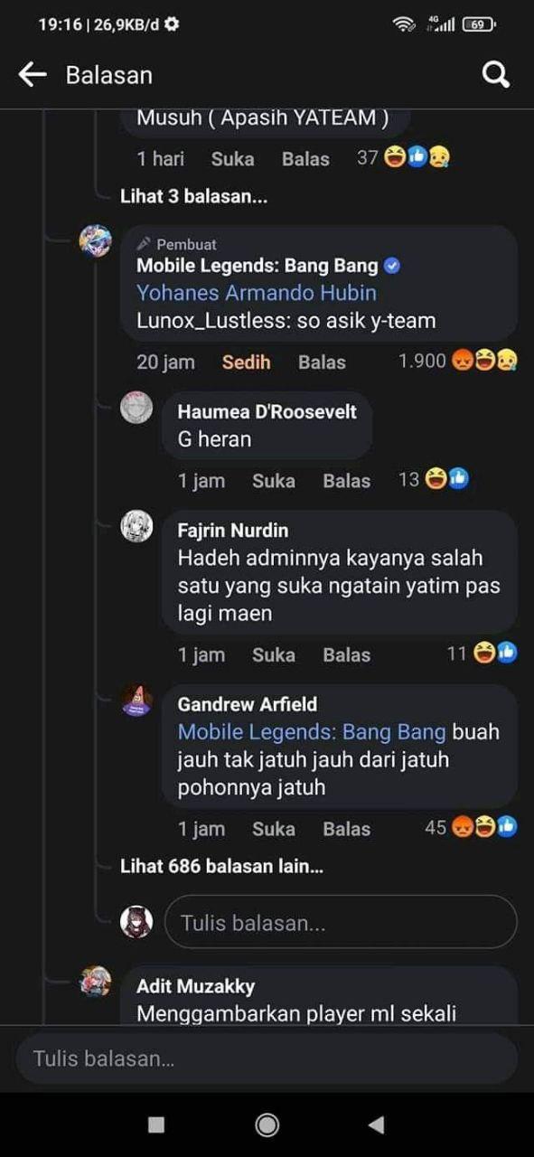 Admin Mobile Legends, Lunox_Lustless, Dipecat Karena Kontroversi Kata Yatim