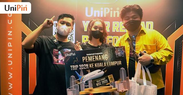 Tiga Pemenang Top-up Terbanyak UniPin yang Diterbangkan Gratis ke Kuala Lumpur Nonton MSC 2022