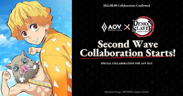 Kolaborasi Kedua AOV x Demon Slayer Hadirkan Skin Zenitsu Agatsuma dan Inosuke Hashibira!