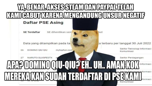 Kominfo Beberkan Alasan Tidak Blokir Situs Judi Meski Blokir PayPal, Steam, Hingga Epic Stores