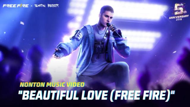 Free Fire x Justin Bieber Luncurkan Video Musik Lagu Beautiful Love (Free FIre) di Dalam Gim