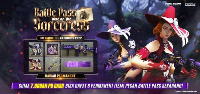 Battle Pass Season 3 Segera Hadir di Point Blank Indonesia Bertajuk Rise of The Sorceress