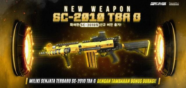 Kecanggihan Senjata Terbaru di Point Blank, SC-2010 TBG Gold!