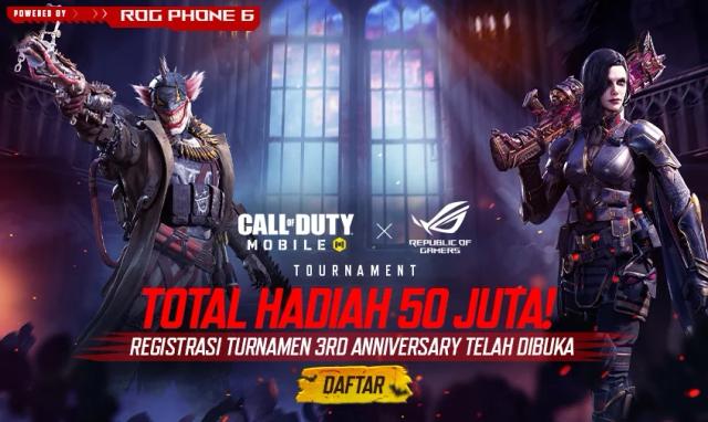 Ikuti di Turnamen 3rd Anniversary Call of Duty: Mobile Indonesia x ROG Phone 6! Terbuka Untuk Umum!