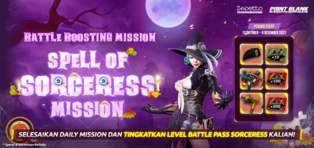 Point Blank Gelar Web Quest Spell of Sorceress Mission, Kesempatan Panen Season EXP Battle Pass Point