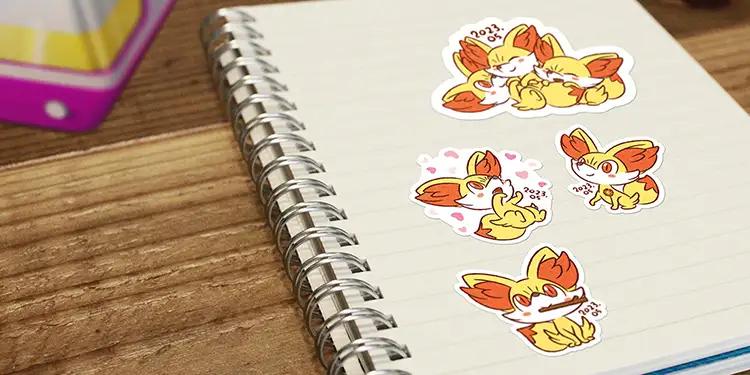 Sticker Fennekin.