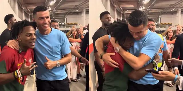 IShowSpeed Akhirnya Bisa Bertemu Cristiano Ronaldo Dengan Bantuan Rafael Leao