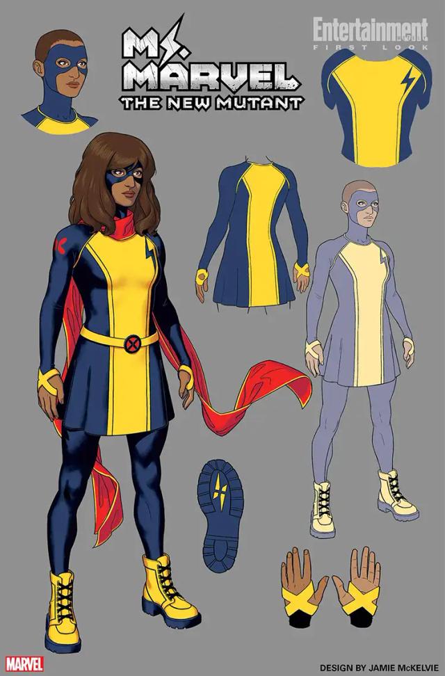 Desain Ms. Marvel baru - Jamie McKelvie | via EW.