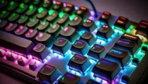 Ilustrasi keyboard RGB. (FOTO: Freepik)