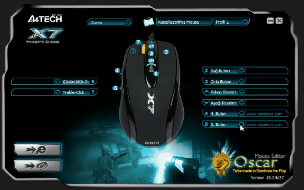 Ilustrasi setting mouse gaming dengan tombol macro melalui driver. (FOTO: csmacro.com)