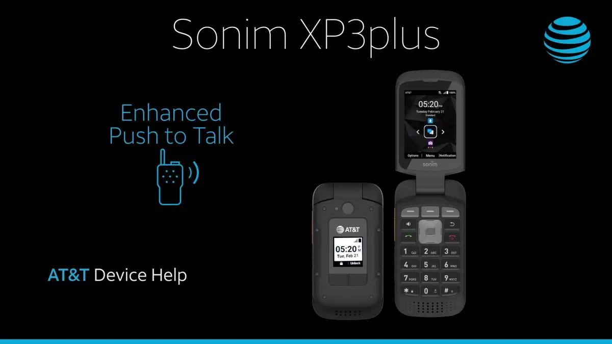 Sonim XP3 Plus, salah satu contoh perangkat dengan teknologi push to talk.
