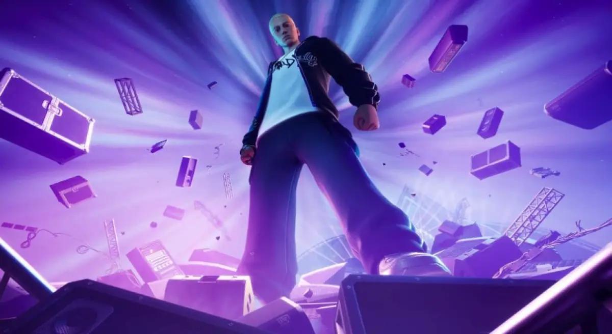 Eminem akan tampil di Fortnite Big Bang. (Sumber: twitter.com/@HYPEX)