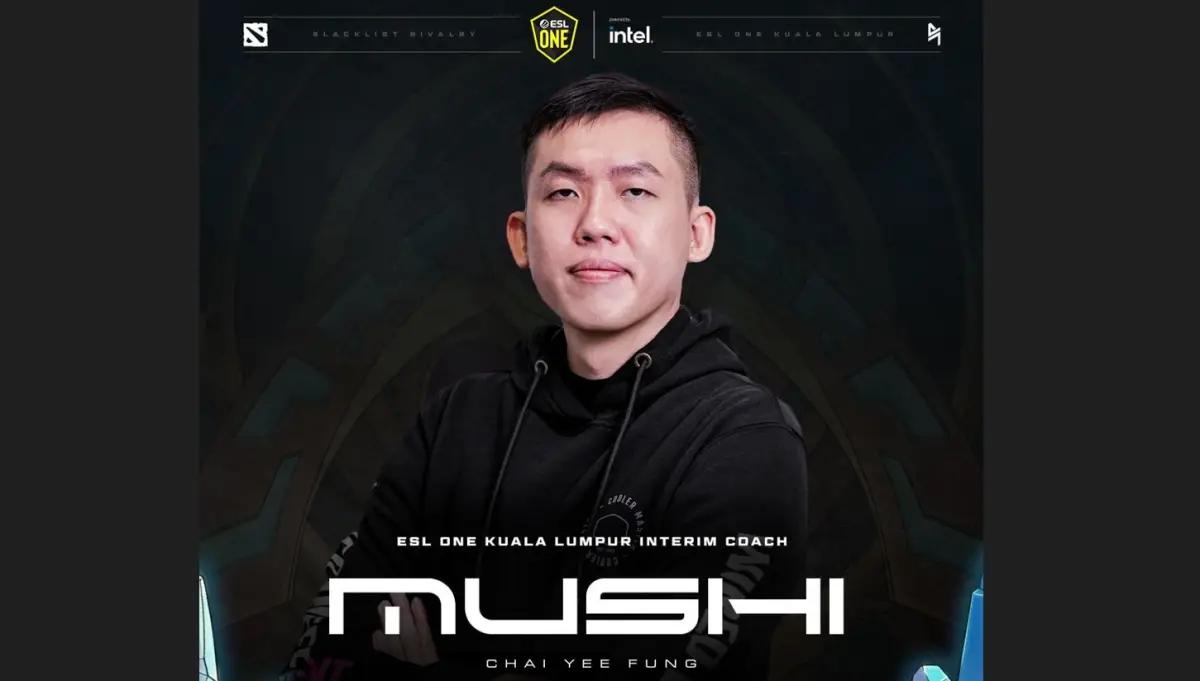 Blacklist International Tunjuk Mushi sebagai Pelatih sementara Jelang Kompetisi Dota 2 ESL One Kuala Lumpur 2023  (FOTO: Instagram/blacklistintl)