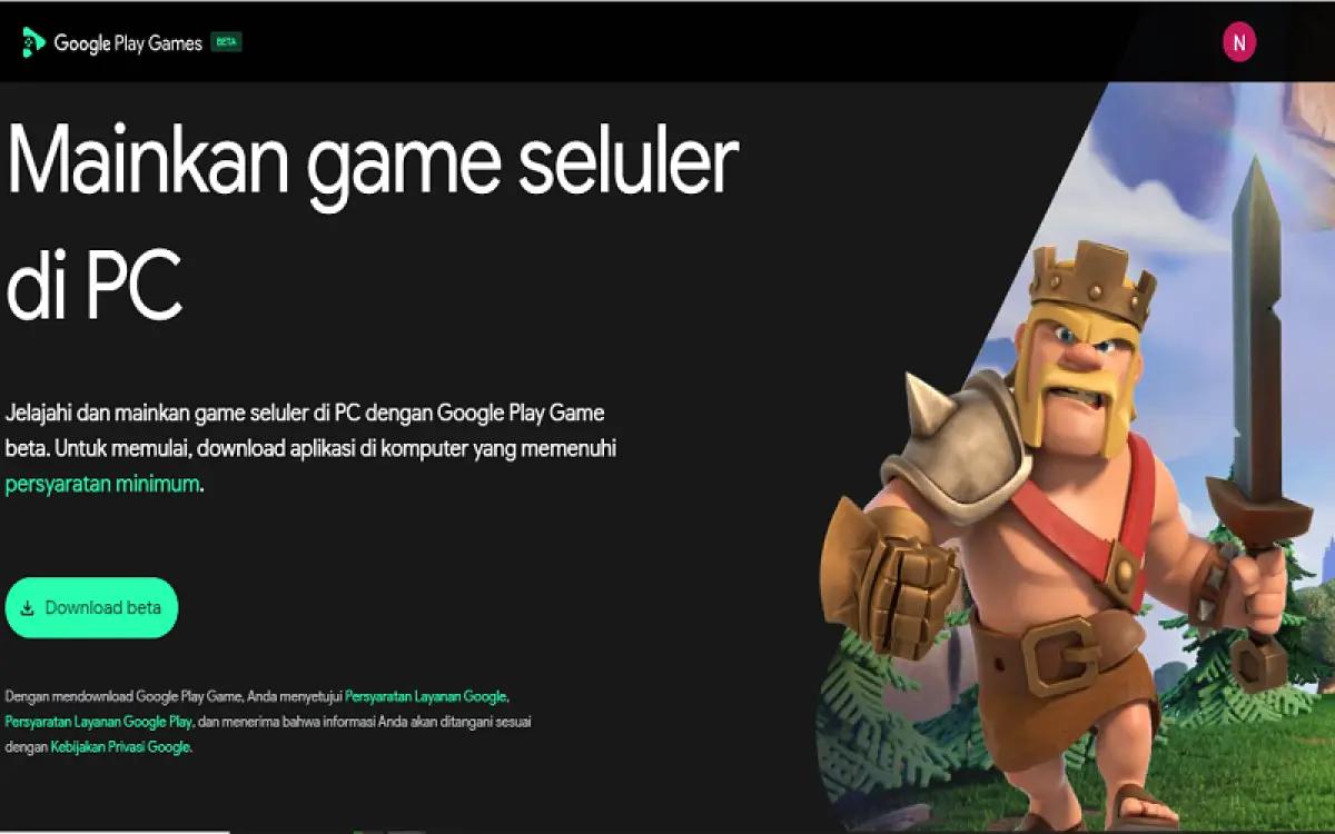 Google Play Games versi Beta untuk PC atau laptop (Sumber: play.google.com) (FOTO: play.google.com)