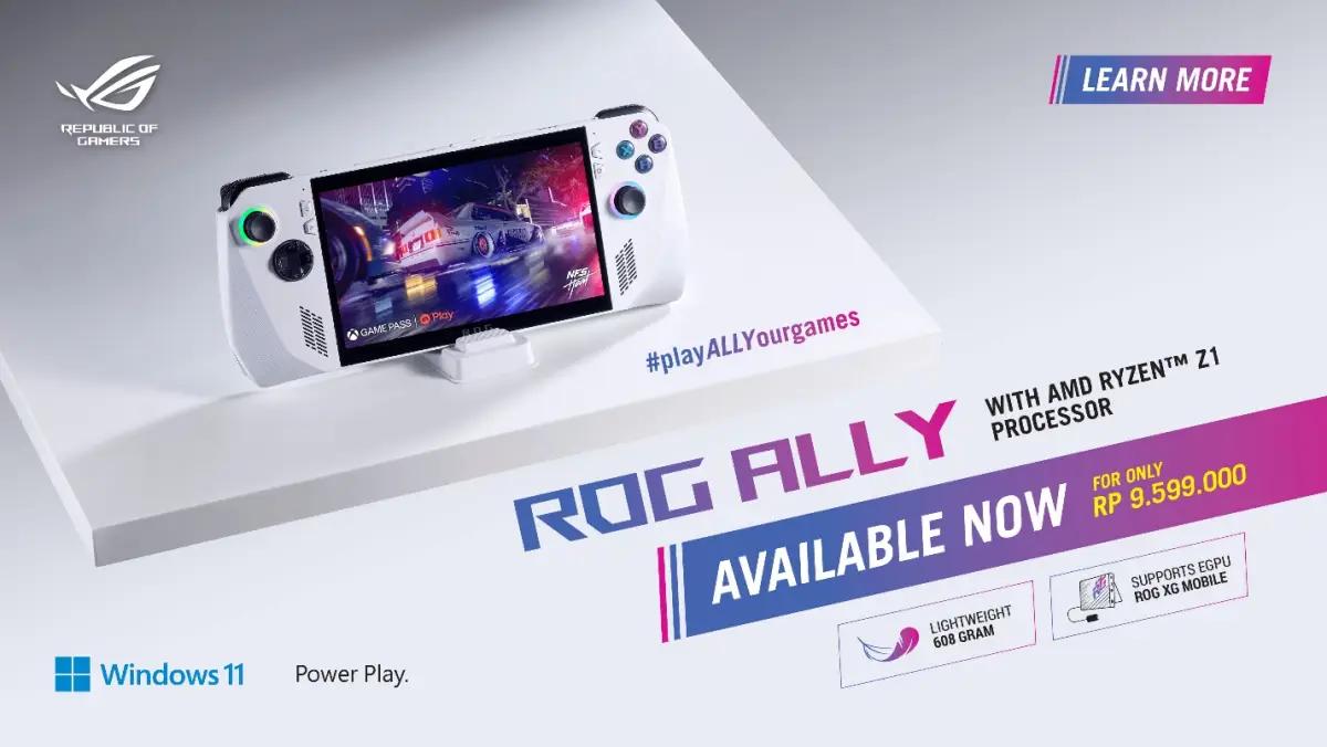 ROG Ally Varian Terbaru Resmi Meluncur di Indonesia Dengan Harga yang Lebih Murah (FOTO: Indogamers.com/dokumen)