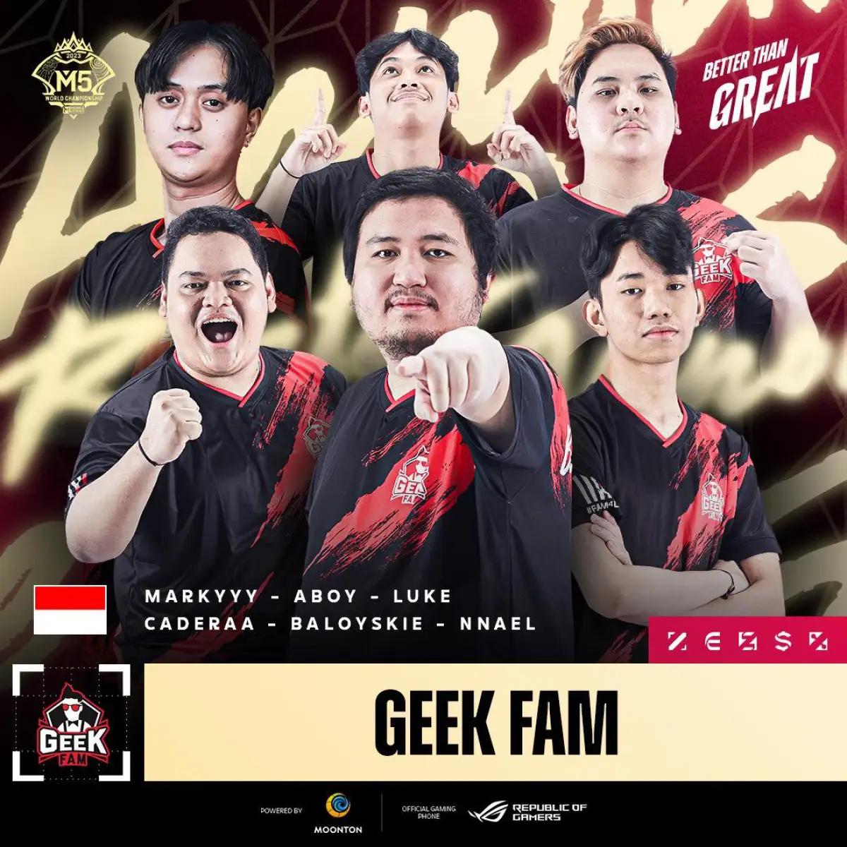 Geek Fam (FOTO: Facebook Mobile Legends Esports)