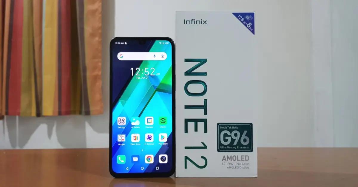 Infinix Note 12, salah satu HP RAM 8 GB termurah 2023. (Sumber: Ungeek)