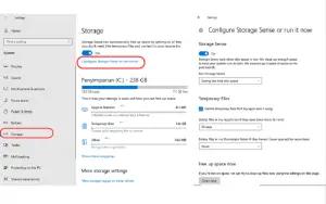 Ilustrasi cara hapus file sampah di recycle bin otomatis Windows