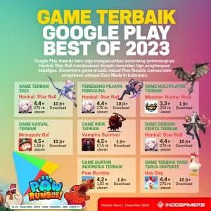 Infografis Google Play Best of 2023 (FOTO: Schnix)