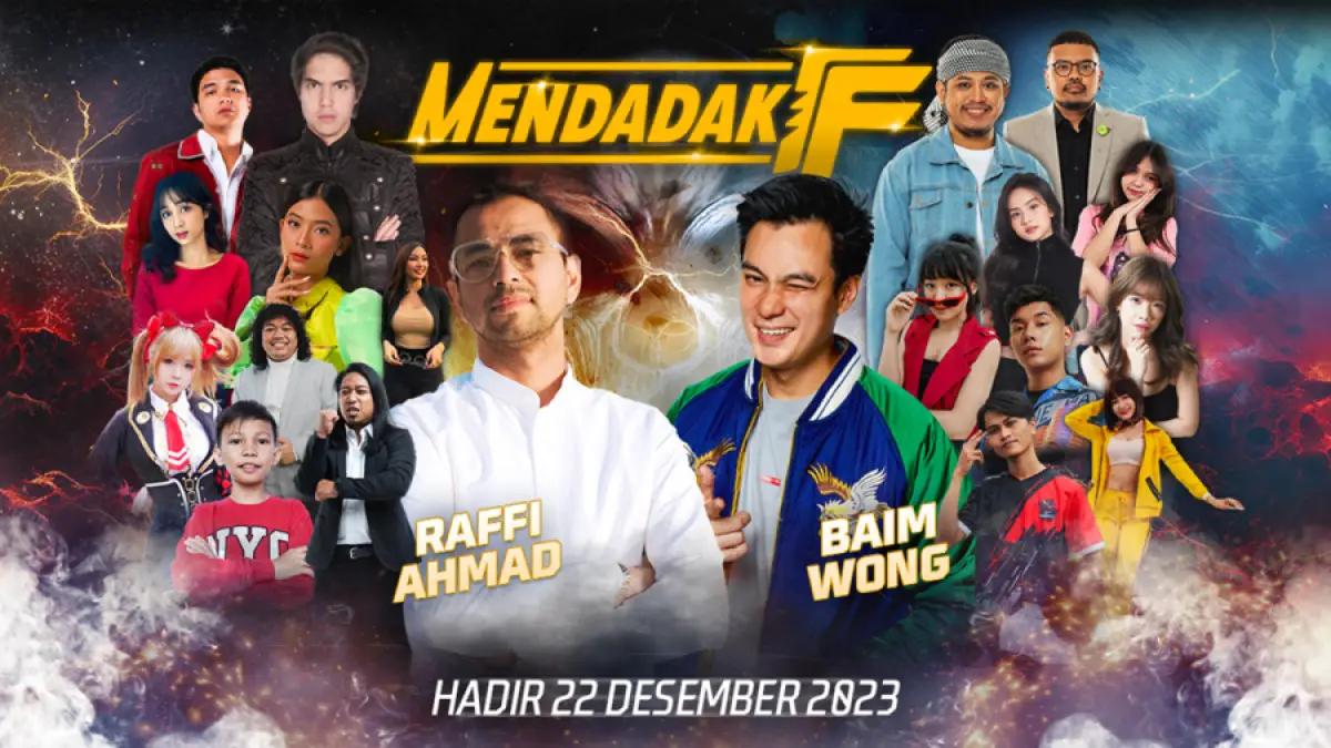 Spesial di pengujung tahun 2023, Free Fire akan menghadirkan duel panas antara tim Raffi Ahmad dan tim Baim Wong di ajang ‘Mendadak Free Fire’. (FOTO: Free Fire)