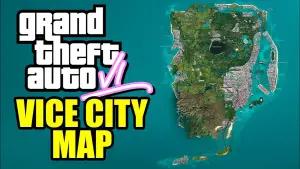 Ilustrasi Vice City Map di GTA VI. (Sumber: Youtube Saintsfan)