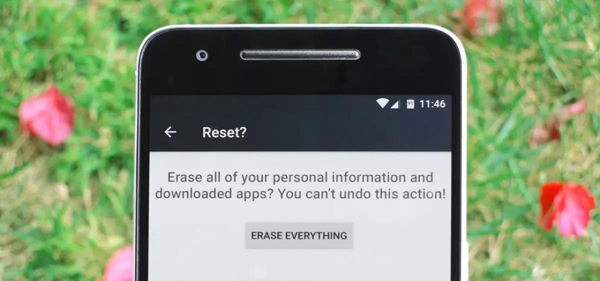 Ilustrasi reset setelan pabrik di Android. (Sumber: Gadget Hack)