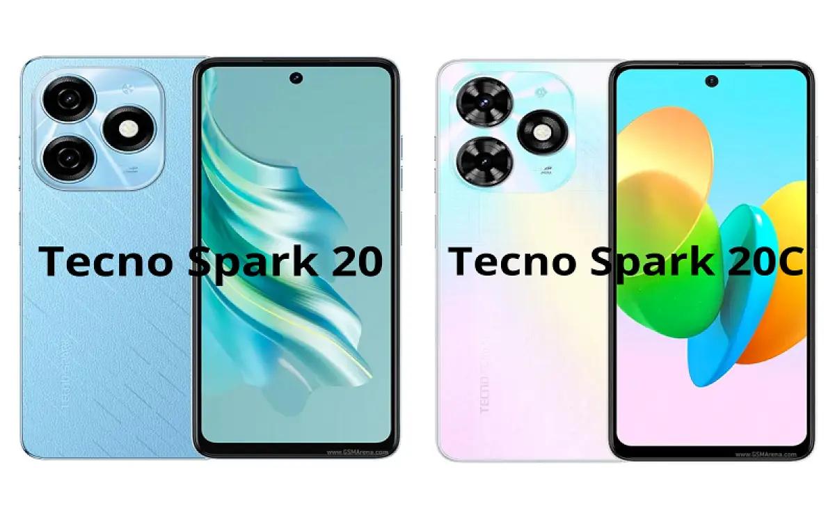 Tecno Spark 20 dan Tecno Spark 20C (FOTO: gsmarena)