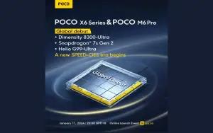Poco X6 Pro 5G yang hadir dengan chipset MediaTek Dimensity 8300 Ultra (FOTO: Gizmochina)
