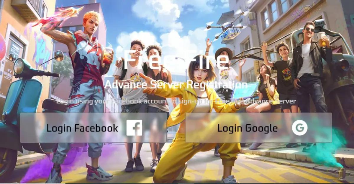 Laman registrasi Free Fire Advanced Server (FOTO: Free Fire)