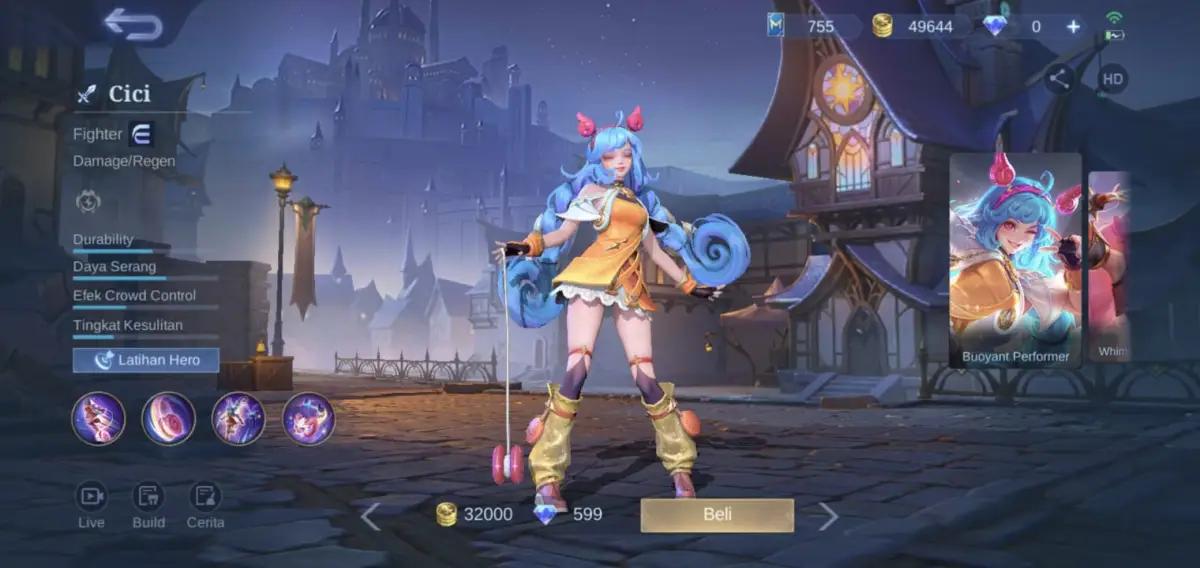 Mengenal Hero Cici, Mulai Dari Skill, Ultimate sampai dengan Rekomendasi Build dan Emblem (FOTO: Indogamers.com/Ica Juniyanti)