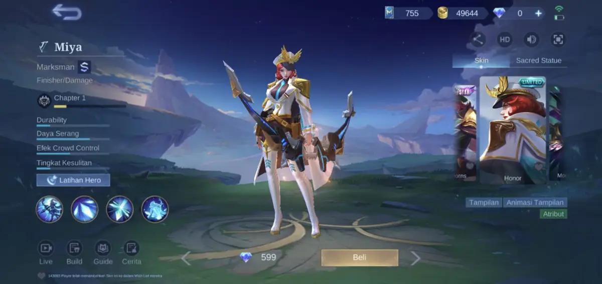 Kelemahan Hero Miya Pada Game Mobile Legends (FOTO: Dokumen Indogamers)