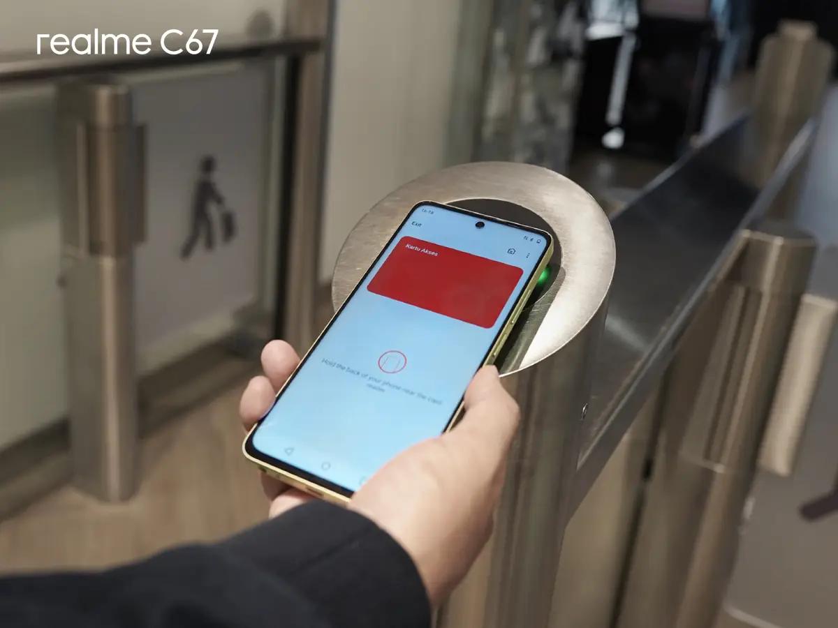 Hadirkan Fitur NFC dengan Fungsi Lebih Variatif di Segmen Rp2 Jutaan, realme C67 Dukung Anak Muda Lebih Produktif di Era Digital (FOTO: Realme)