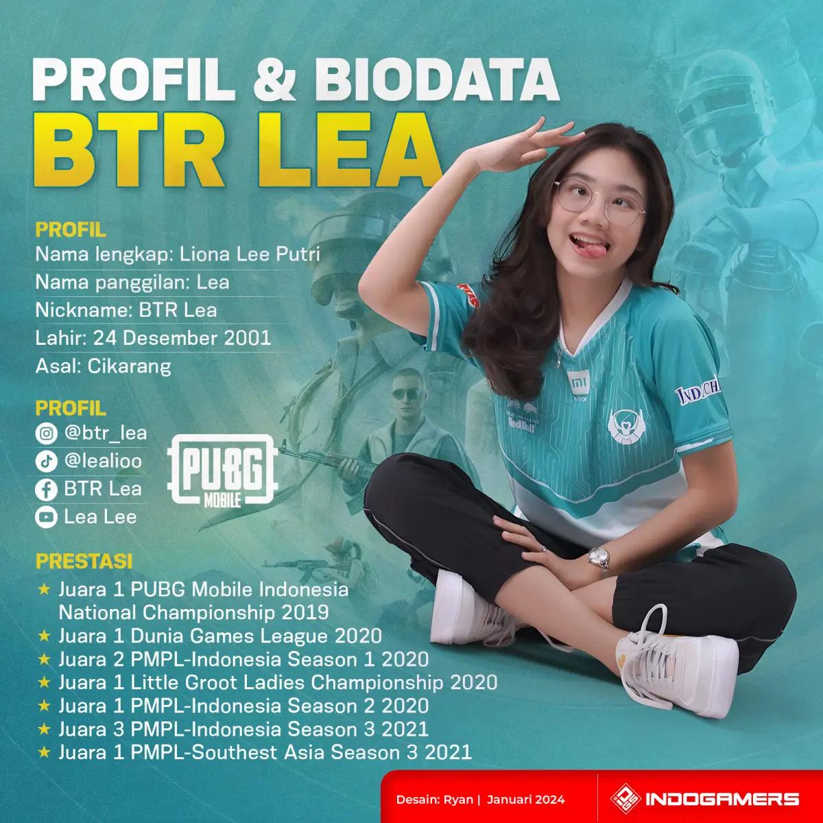 Profil dan Biodata BTR Lea (FOTO: Schnix)