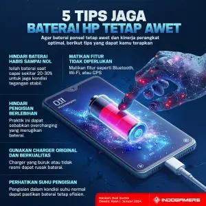 5 Tips Jaga Baterai HP Tetap Awet (FOTO: Schnix)