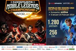 Indogamers akhirnya resmi menghelat Turnamen Mobile Legends Terakbar, Vaporlax Indogamers Mobile Legends Championship (IMC) Season I 2024 “Taste The Difference” (FOTO: Indogamers.com/Ryan)