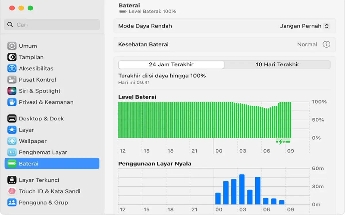 Ilustrasi tampilan cek Battery Health MacBook (FOTO: support.apple.com)