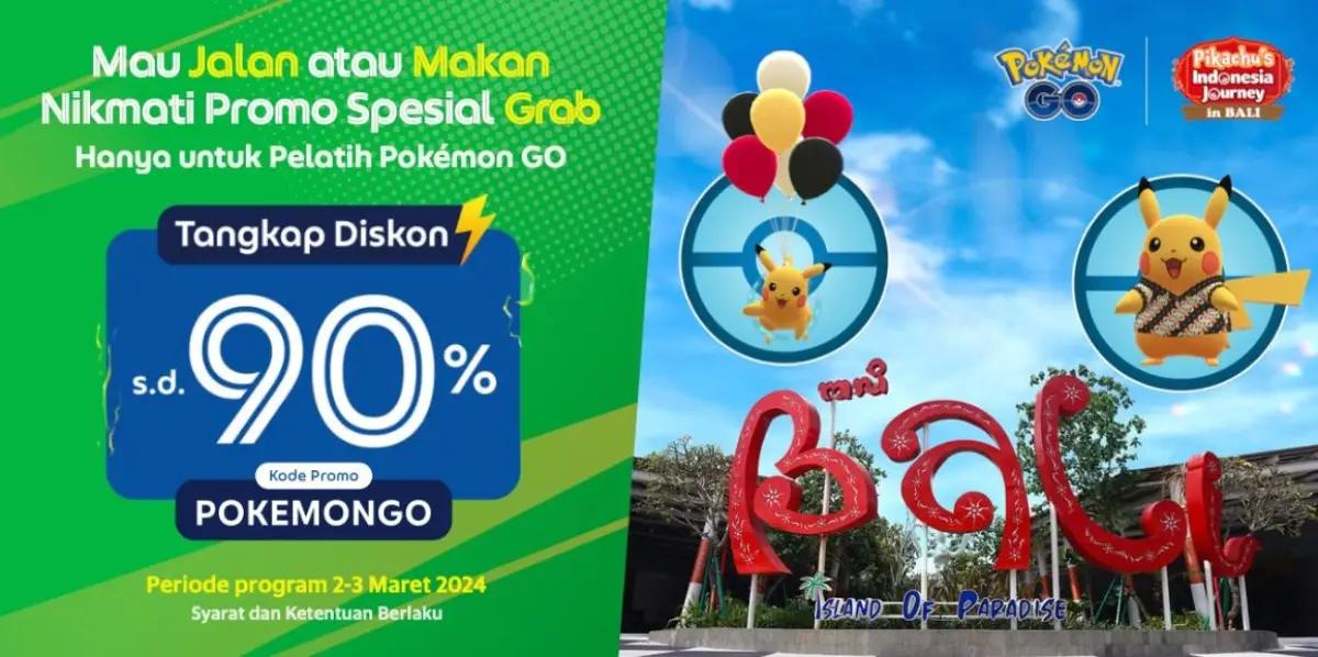 Pokémon GO dan Grab Indonesia mengumumkan kolaborasi strategis untuk kamu merasakan sensasi berpetualang (FOTO: Pokémon GO)