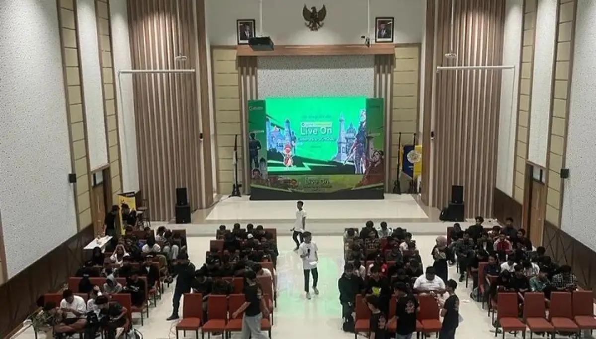 Acara kompetisi Free Fire di Auditorium FMIPA UGM, Minggu (25/2/2024). (Sumber: Snack Video)