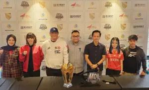 Pelaksanaan konferensi pers MDL ID. Di mana pada MDL ID Season 10 nantinya akan diikuti tim cewek. (FOTO: moonton.com.)