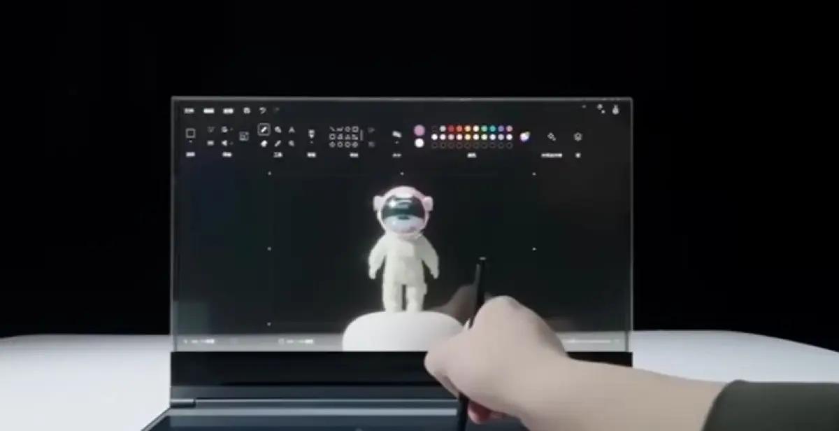 Laptop Lenovo Transparan. (Sumber: YouTube.com/Lenovo)
