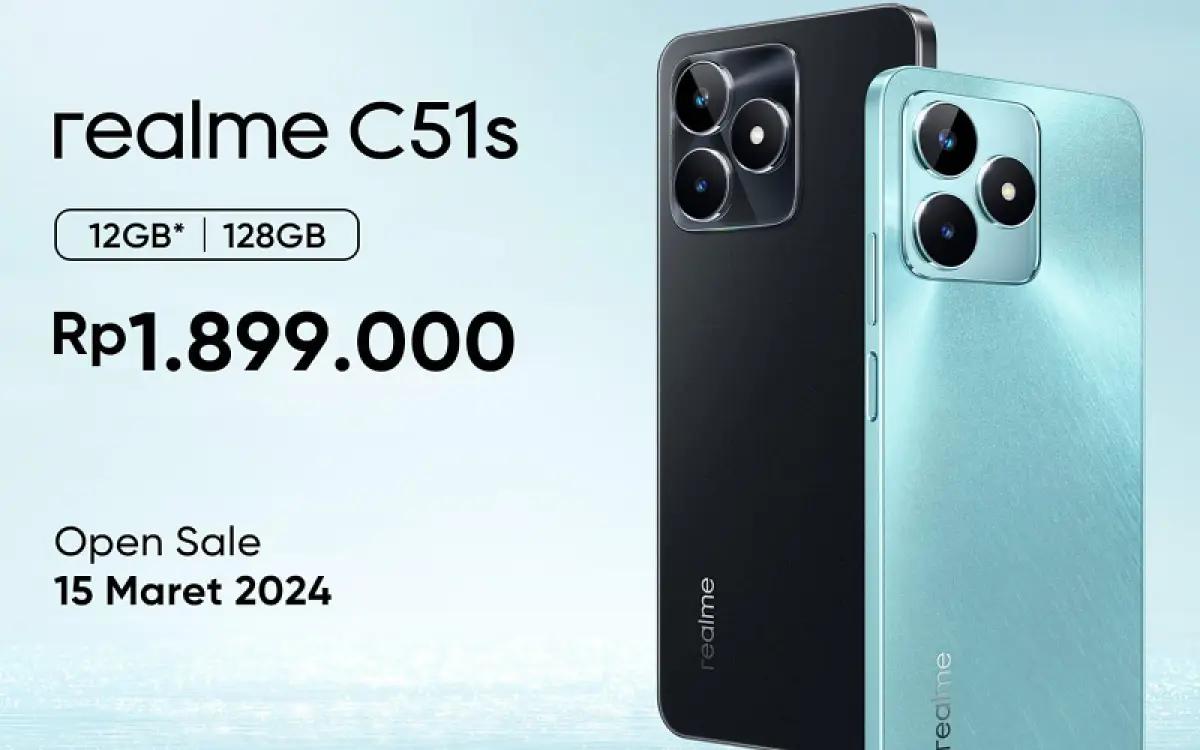 Realme C51s, smartphone baru dari Realme yang dibandrol dengan harga Rp1 jutaan (FOTO: Realme)