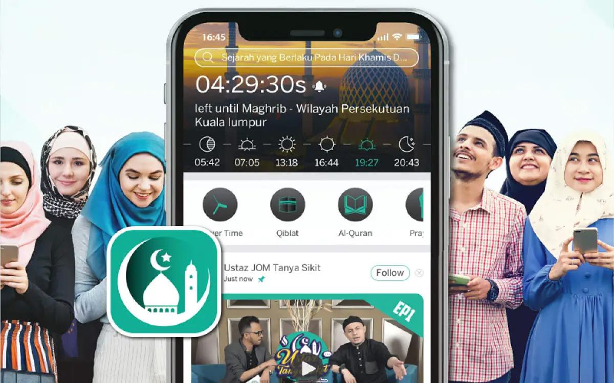 Ilustrasi aplikasi jadwal salat dan suara azan yang bisa kamu gunakan (FOTO: Muslim Go)