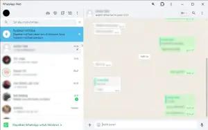 Ilustrasi WhatsApp Web yang diblur menggunakan Extensi tertentu (FOTO: Indogamers)