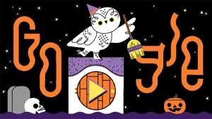 Google Doodle Halloween. (Sumber: Google)