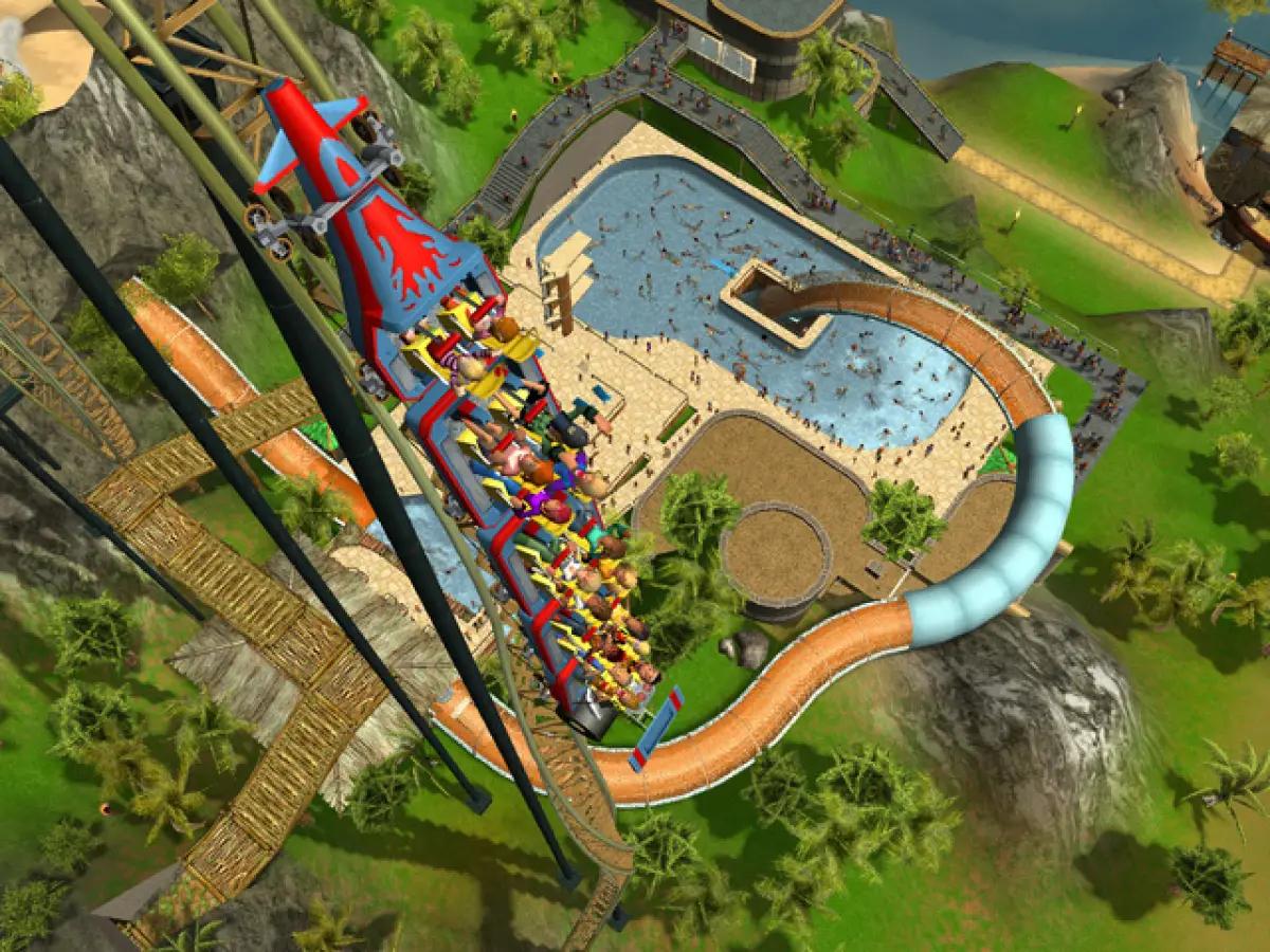 Rollercoaster Tycoon, salah satu game simulasi untuk anak-anak. (Sumber: Steam)