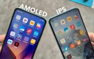 Ilustrasi layar IPS dan layar AMOLED di HP. (FOTO: youtube.com/gadget alistudio)