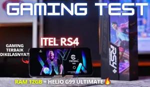 Gaming Test HP Itel RS4 di PUBG Mobile, Mobile Legends dan Genshin Impact (FOTO: YouTube/Legawa Gadget)